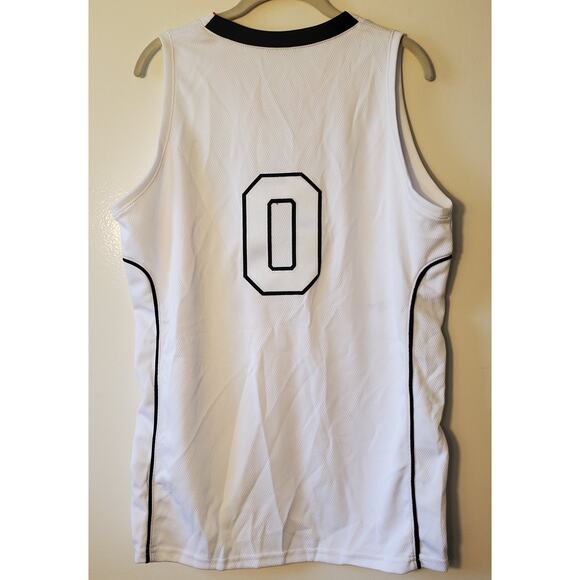 Beverly Hills Basketball Jersey Stitched O White Mens Size M Unilete Dbl Side - Picture 5 of 8